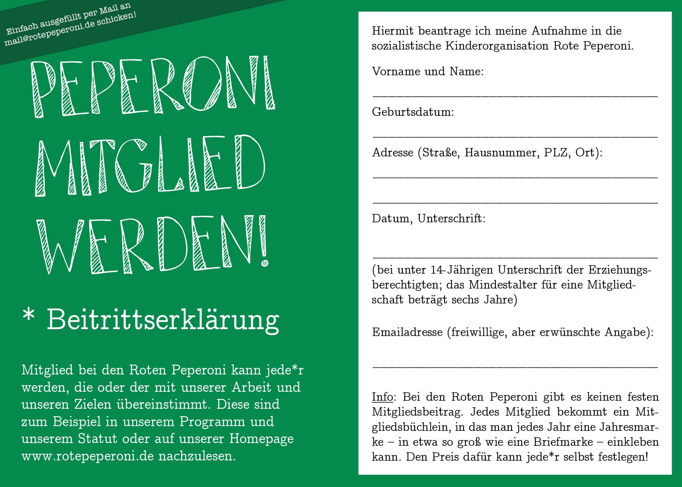 Mitgliedsantrag